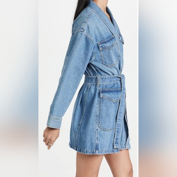 Free People x Boyish Denim Kimono Jacket Dress/Small - Picture 2 of 16